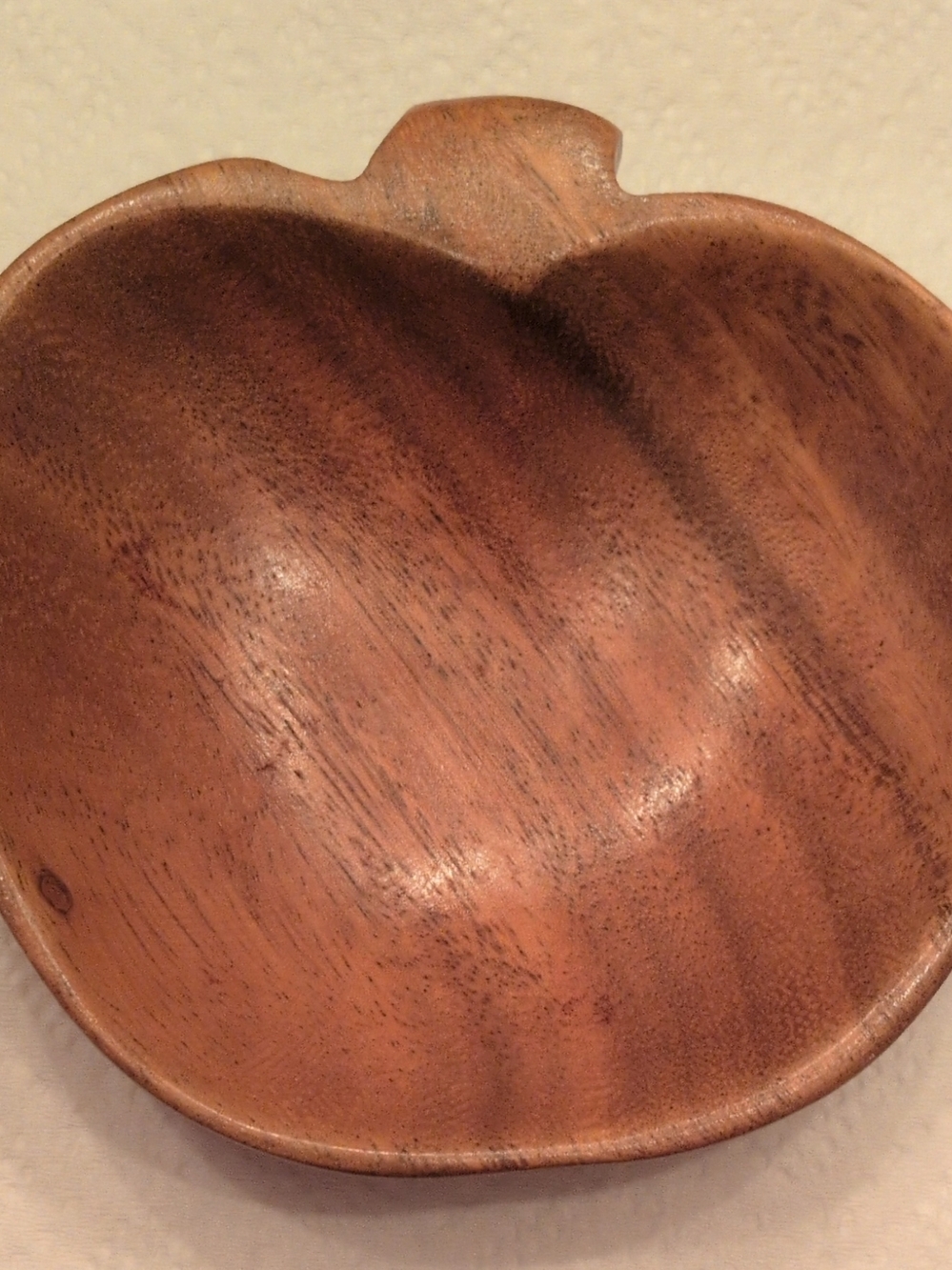 VTG Small Wooden Decorative Serving Bowl - Warm Brown